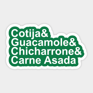 Mexican Food Sticker